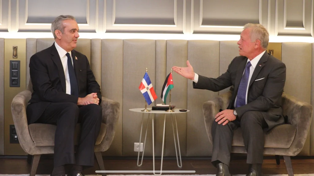 Presidente Abinader y el Rey de Jordania