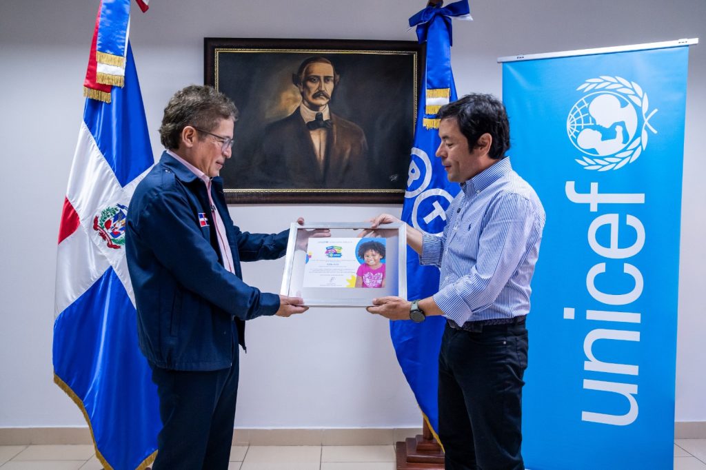 UNICEF reconoce a RTVD por su apoyo a la niñez dominicana durante el Teletón “Juntos por la Niñez”